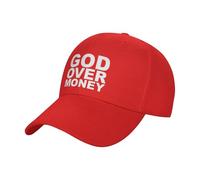 Dios sobre El Dinero Mujer Hombre Sombrero Ligera Snapback Cap Ajustable Gorra Trucker para Senderismo Running Aire Libre