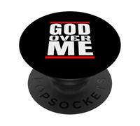 Dios sobre Mí Cristiano Hip Hop Fe Cristo Es Rey Jesús PopSockets PopGrip Adhesivo