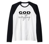 Dios sobre Todo Expresión Matemática Camiseta Manga Raglan