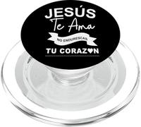Dios te ama con Amor Eterno, ya no endurezcas más tu corazón PopSockets PopGrip para MagSafe