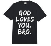 Dios te ama Hermano Cristiano Creyente Fe Iglesia Religiosa Comfort Colors Adult Heavyweight T-Shirt