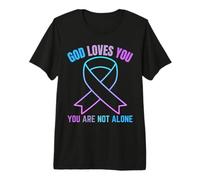 Dios te ama no estás Solo Jesús sobrevive a los Pensamientos suicidas Camiseta Premium