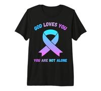 Dios te ama no estás Solo Jesús sobrevive a los Pensamientos suicidas Camiseta Premium