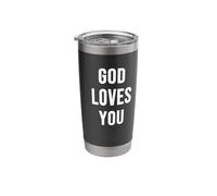 Dios te ama Vaso térmico de acero inoxidable de doble pared