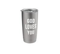 Dios te ama Vaso térmico de acero inoxidable de doble pared