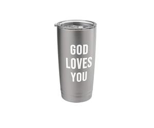 Dios te ama Vaso térmico de acero inoxidable de doble pared
