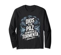 Dios te da Paz en Medio de la tormenta - Salmos 29:11 Manga Larga