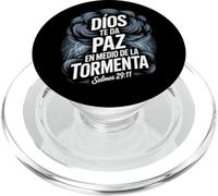 Dios te da Paz en Medio de la tormenta - Salmos 29:11 PopSockets PopGrip para MagSafe