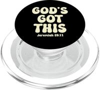 Dios Tiene Esto Jeremías 29:11 Culto de religión Cristiana PopSockets PopGrip para MagSafe
