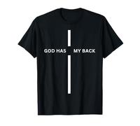 Dios tiene mi espalda Pastor cristiano Oración religiosa Oración Camiseta