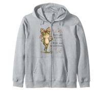Dios Tiene un Plan Chica de la Iglesia Divertida Christian Frog Faith Sudadera con Capucha