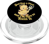 Dios Tiene un Plan Lindo diseño de Patito caótico PopSockets PopGrip para MagSafe
