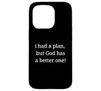 Dios Tiene un Plan Mejor, Regalo de fe Inspirador Cristiano Carcasa para iPhone 15 Pro