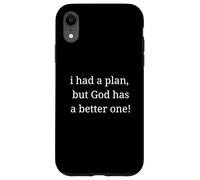 Dios Tiene un Plan Mejor, Regalo de fe Inspirador Cristiano Carcasa para iPhone XR