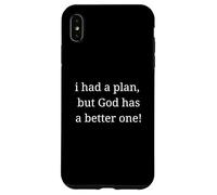 Dios Tiene un Plan Mejor, Regalo de fe Inspirador Cristiano Carcasa para iPhone XS MAX