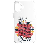 Dios Tiene una Gracia misericordiosa ilimitada y abundante Carcasa para iPhone 16 Plus