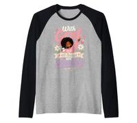 Dios Todas Las Cosas Son posibles Mateo 19:26 Versículo de la Biblia Camiseta Manga Raglan