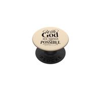 Dios Todas Las Cosas Son posibles Mateo 19:26 Versículo de la Biblia PopSockets PopGrip Adhesivo