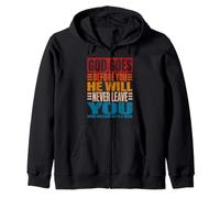 Dios va Antes de ti Deuteronomio 31:8 Cristiano Vintage Sudadera con Capucha