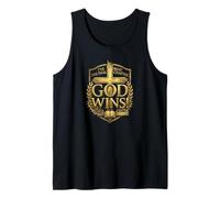 Dios vence, capítulo Final, Apocalipsis, Cruz, Fe Camiseta sin Mangas