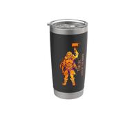Dios vikingo del trueno Thor Vaso térmico de acero inoxidable de doble pared