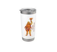 Dios vikingo del trueno Thor Vaso térmico de acero inoxidable de doble pared