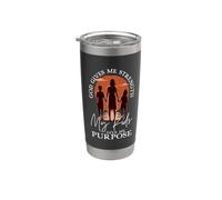 Dios y mis hijos - Madre cristiana Vaso térmico de acero inoxidable de doble pared