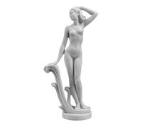 Diosa Afrodita Venus Nude figura femenina de Alabastro Escultura de 12 pulgadas