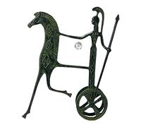 Diosa Atenea Minerva en carro real bronce metal arte estatua escultura