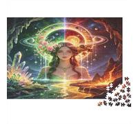 Diosa Cósmica Misteriosa Puzzle para Adultos Puzzle de 1000 Piezas Escena de Naturaleza Fantástica Juego de Puzzle 1000 Piezas Relajación Atención Decoración Hogar Regalo 52x38cm/1000pcs