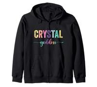 Diosa Cristal Espiritualidad Wiccan Cristales Curación Sudadera con Capucha