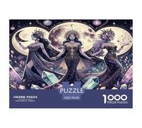 Diosa de la Luna Puzzle 1000 Piezas, Juego Educativo, Desafío, Clásicos para Adultos Y Niños A Partir De 12 Años Un Rompecabezas Desafiante - Decoración del Hogar 70x50cm/1000pcs