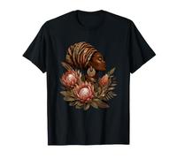 Diosa de la melanina, Reina Africana, Diadema Protea Bloom Camiseta