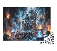 Diosa de la Muerte Puzzle 1000 Piezas Adultos Y Niños,Premium,Rompecabezas,Desafío,Regalo Ideal,Deco Pared,14 Años+,Anti-estrés,Relax,Reto,Cartón,Educativo 38x26cm