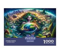 Diosa de la Tierra Puzzle 1000 Piezas, Juego Educativo, Desafío, Clásicos para Adultos Y Niños A Partir De 12 Años Imposible Rompecabezas - Obra De Arte 70x50cm/1000pcs