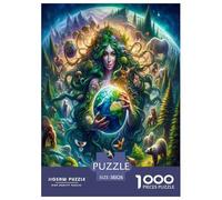 Diosa de la Tierra Puzzle De 1000 Piezas, Juego Educativo, Desafío, Clásicos para Adultos Y Niños A Partir De 12 Años Imposible Rompecabezas - Decoración del Hogar 38x26cm/1000pcs