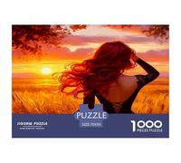 Diosa del Atardecer Puzzle 1000 Piezas, Moderno DIY,Entretenimiento Creativo Clásicos para Adultos Y Niños A Partir De 12 Años Rompecabezas Familiar - Decoración del Hogar 70x50cm/1000pcs