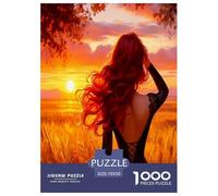 Diosa del Atardecer Puzzle De 1000 Piezas, Juego Educativo, Desafío, Clásicos para Adultos Y Niños A Partir De 12 Años Rompecabezas Familiar - Obra De Arte 70x50cm/1000pcs
