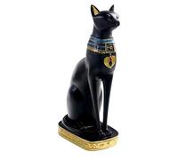 Diosa del gato bastett - Escultura egipcia clásica, estatua mística de gato, resina ornamental de alta calidad, representación artística de figuras con simbolismo atemporal para casa, altar, estudio