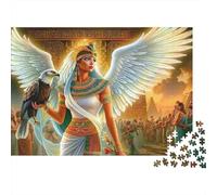 Diosa egipcia Winged Rompecabezas Clásicos 1000 Pieza S Adultos Niños Difícil Imposible Decoración De Paredes Regalo 38x26cm/1000pcs