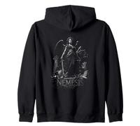 Diosa Femenina Griega Antigua Nemesis Dark Justice Sudadera con Capucha