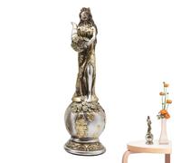 Diosa Fortuna, Figura de la Diosa Fortuna - Diosa Adornada de la Buena Suerte | Estatua de la Diosa Griega de Resina, Figura simbólica de la Fortuna para coleccionistas y decoración del hogar