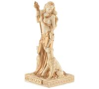 Diosa griega Hecate en miniatura de piedra artificial pintada a mano con pintura dorada, colección Veronese, 708-78025