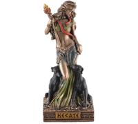Diosa griega Hecate en miniatura, piedra artificial, pintada a mano, colección Veronese, 708-78125