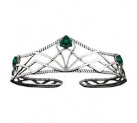 Diosa griega para la frente con diamantes de imitación, corona de aleación geométrica, bandas para el pelo para disfraces, fiestas, bailes de máscaras, cosplay, M, aleación, Cristal
