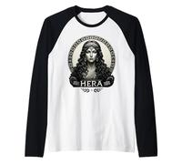 Diosa Hera Mitología Griega Antigua Grecia Gótico Camiseta Manga Raglan