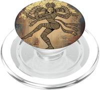 Diosa India Nataraja Patchwork Boho Hindú Yoga Espiritual PopSockets PopGrip para MagSafe