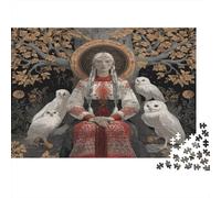 Diosa: la Lechuza Blanca Rompecabezas para Adultos 38x26cm/1000pcs,Juegos De Desafío De
