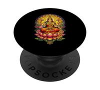 Diosa Lakshmi Vitral Mitología Hindú Hinduismo PopSockets PopGrip Adhesivo