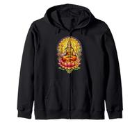 Diosa Lakshmi Vitral Mitología Hindú Hinduismo Sudadera con Capucha